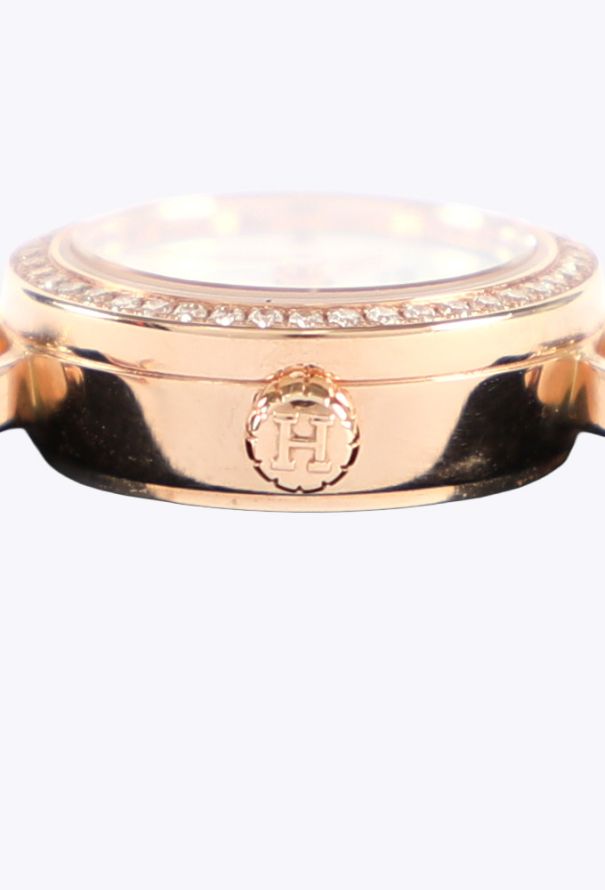 Hermès 18K Rose Gold & Diamond Faubourg Double-Tour Watch - 8