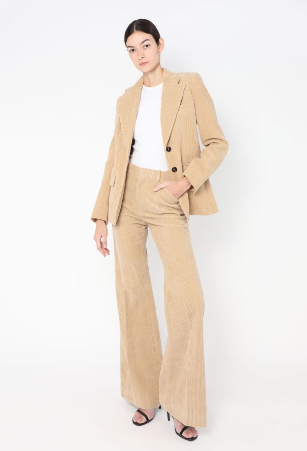Chloé Tailored Corduroy Suit, Pre-Fall 2023 - 6