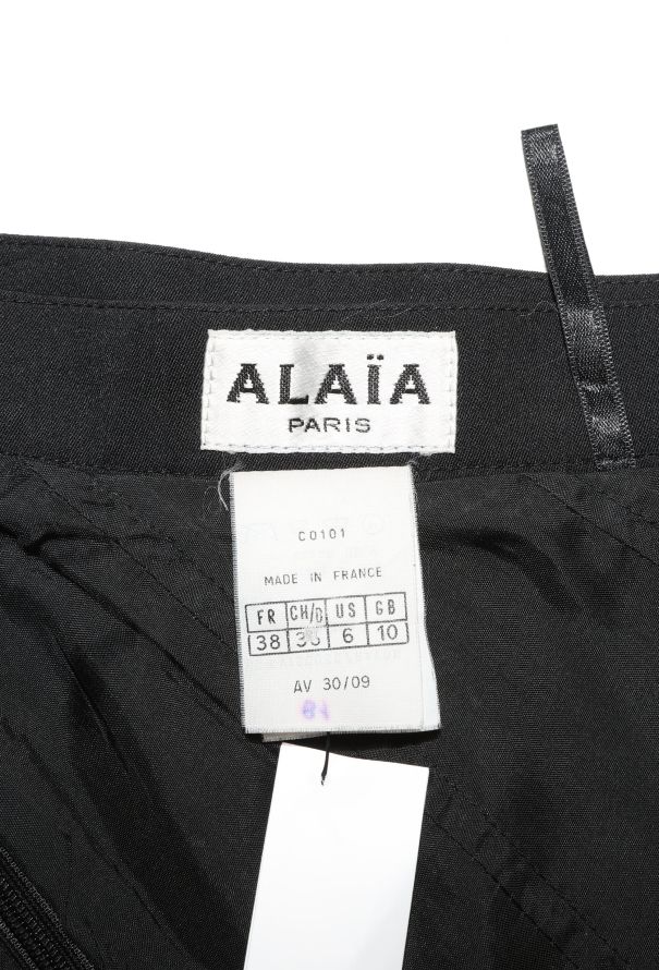 Alaïa S/S 1992 Fluted Crêpe Skirt - 6
