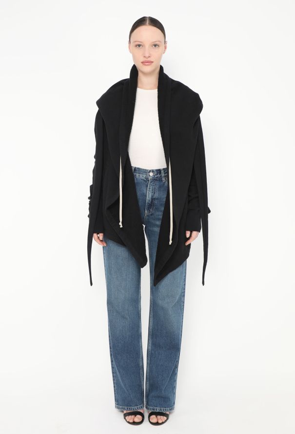 Rick Owens Drkshdw Hooded Oversized Sweater - 3