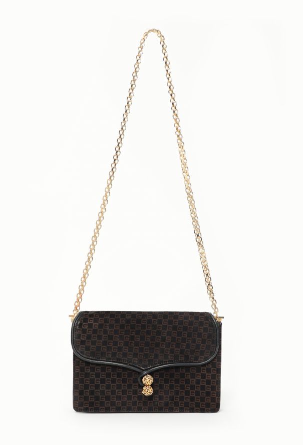 Gucci '70s Suede Monogram Bag - 1