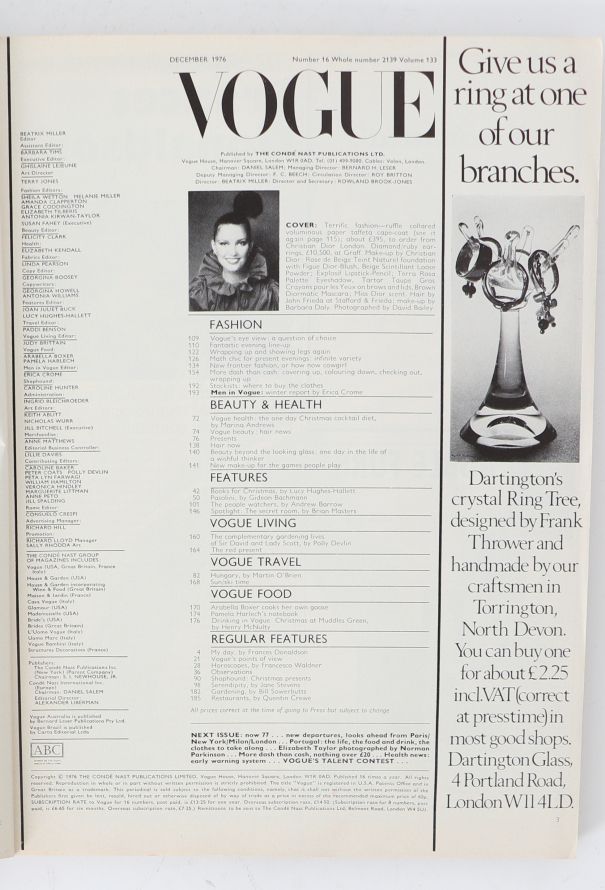 VOGUE UK 1976 David Bailey Holiday Set - 4 VOGUE UK 1976 David Bailey Holiday Set - 4