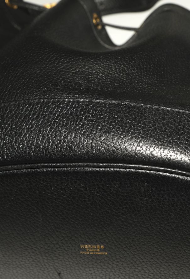 Hermès '90s Black Ardennes Market Bag - 15 Hermès '90s Black Ardennes Market Bag - 15