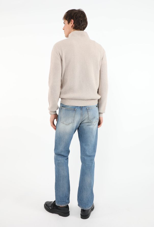 The Row Ribbed Mock-Neck Sweater - 2