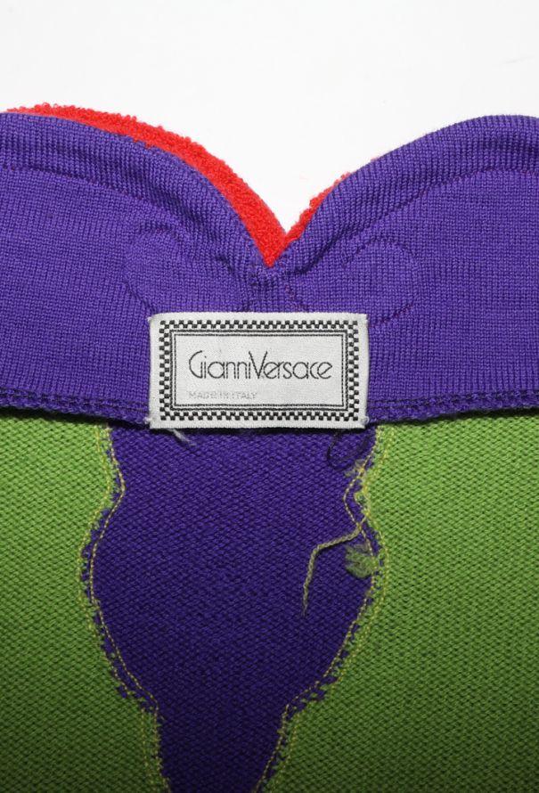 Gianni Versace Patchwork Intarsia Sweater, 1989 - 7