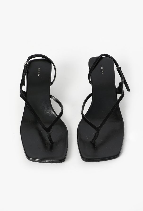 The Row S/S 2021 Constance Pony Hair Sandals - 1