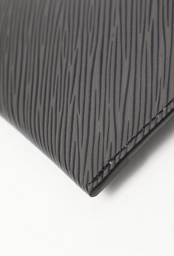 Louis Vuitton Matte Black Epi Envelope Pouch - 8 Louis Vuitton Matte Black Epi Envelope Pouch - 8