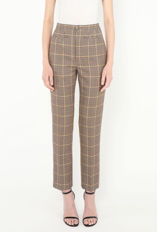 Balenciaga F/W 2016 Plaid Houndstooth Trousers - 2 Balenciaga F/W 2016 Plaid Houndstooth Trousers - 2
