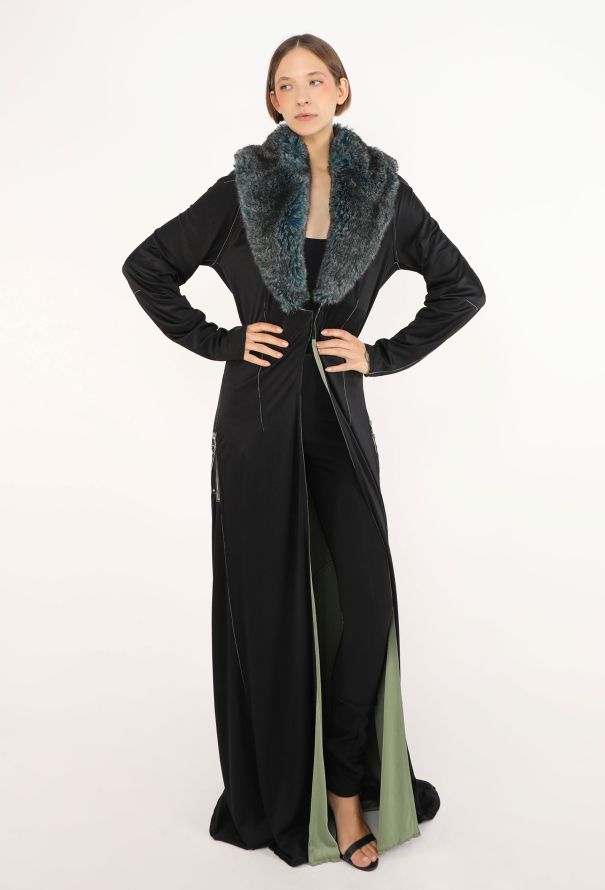 Jean Paul Gaultier 'Cyber' Faux Fur Collar Coat, F/W 1995 - 7