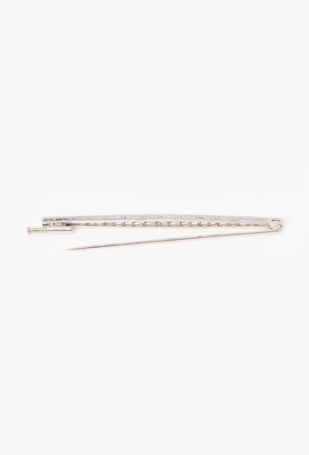 Vintage Fine Jewelry Art Déco 1.60 Carats Diamond Barette Brooch - 5 Vintage Fine Jewelry Art Déco 1.60 Carats Diamond Barette Brooch - 5