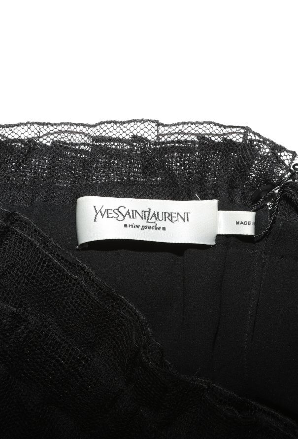 Saint Laurent F/W 2001 Ruffled Off-Shoulder Top - 8