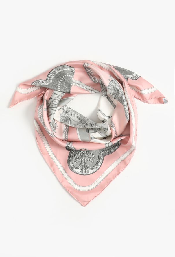 Hermès 'Grand Apparat' 90cm Silk Carré - 1