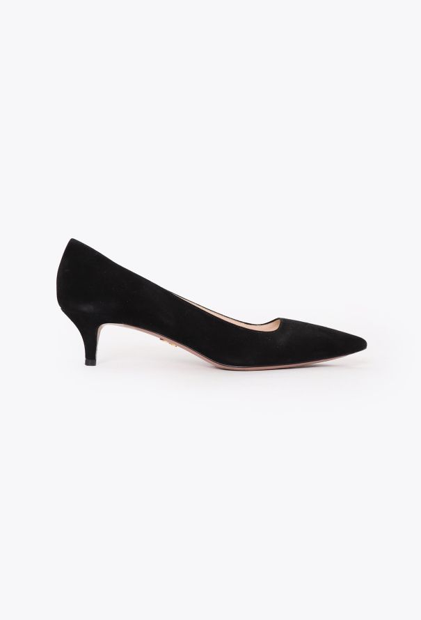 Prada 2019 Suede Kitten Heels - 1