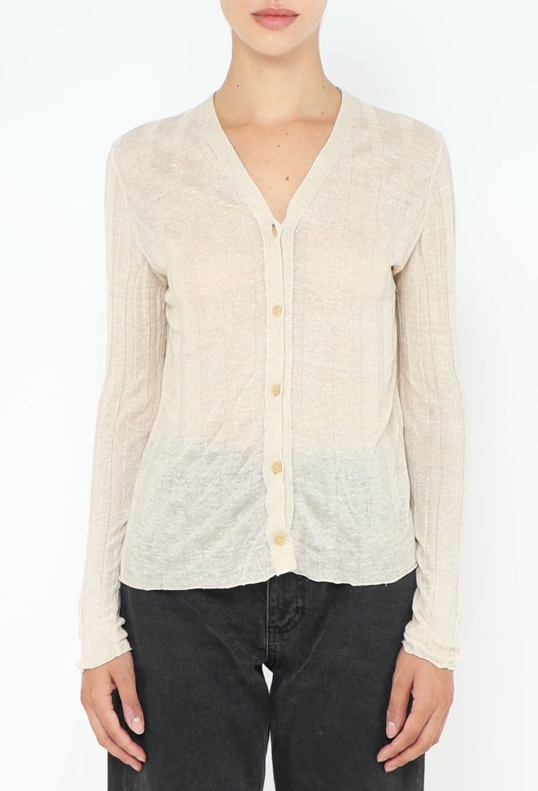The Row 2023 Dwin Linen Cardigan - 1
