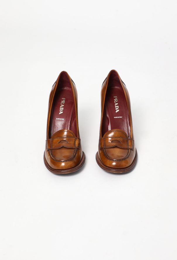 Prada F/W 2003 Leather Loafer Pumps - 4 Prada F/W 2003 Leather Loafer Pumps - 4
