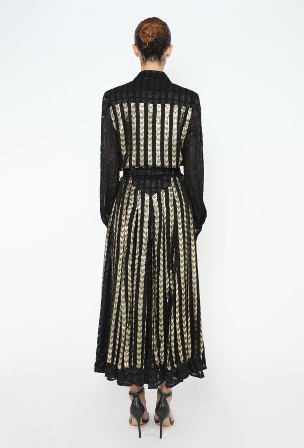 Dodo BarOr Chevron Lamé Dress - 4 Dodo BarOr Chevron Lamé Dress - 4