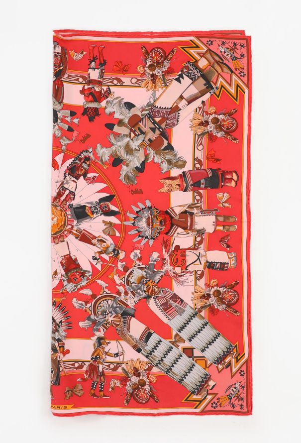 Hermès Vintage 'Kachinas' 90cm Silk Carré - 2