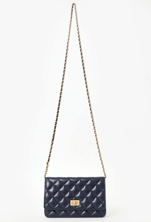 Chanel Navy 2.55 Wallet On Chain - 1