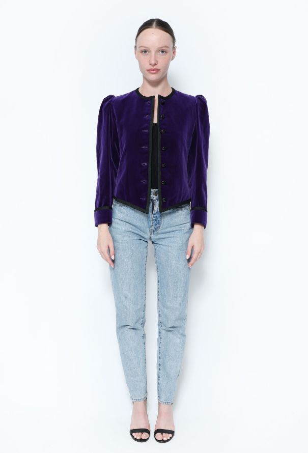 Saint Laurent COLLECTOR F/W 1979 Velvet Jacket - 3