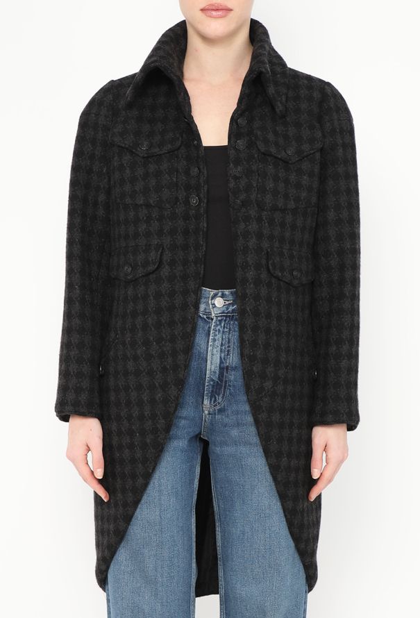 Chanel F/W 2008 Cashmere Houndstooth Coat - 3 Chanel F/W 2008 Cashmere Houndstooth Coat - 3