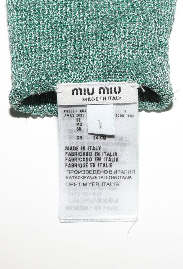 Miu Miu F/W 2025 Iridescent Lurex Socks - 6