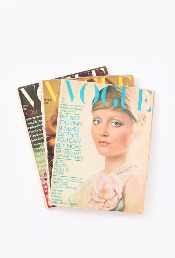 VOGUE UK 1972 David Bailey Issue Trio - 1