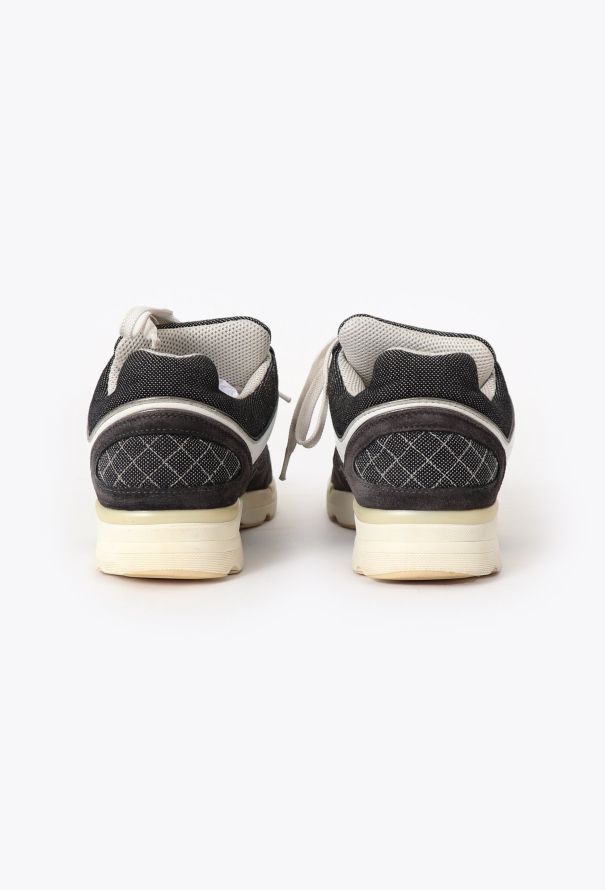 Chanel Panelled Suede 'CC' Sneakers - 4