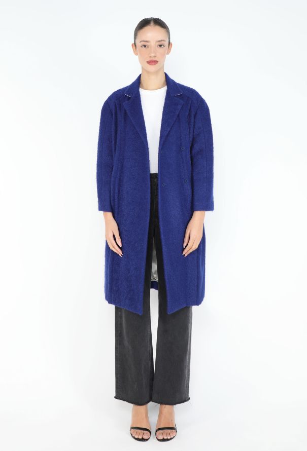 Dior Raf Simons 2014 Mohair Notched Coat - 2