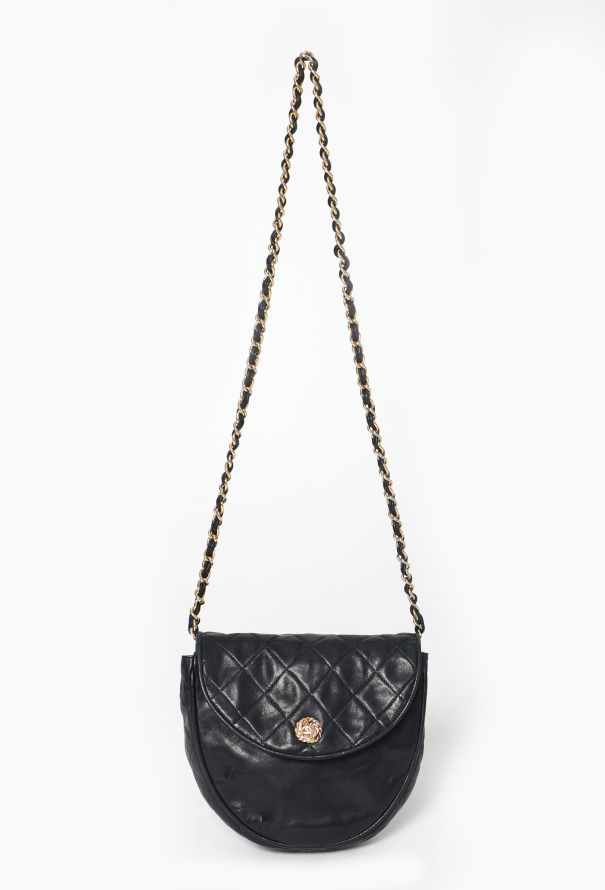 Chanel '80s Navy Flap Bag - 1