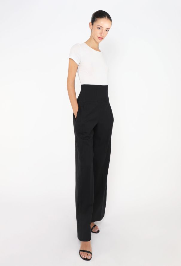 Christian Lacroix Late '90s Piqué Flared Trousers - 3