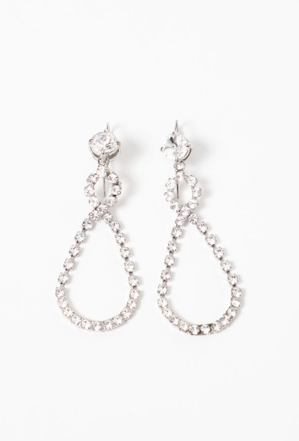 Miu Miu Pre-Fall 2020 Strass Infinity Earrings - 1