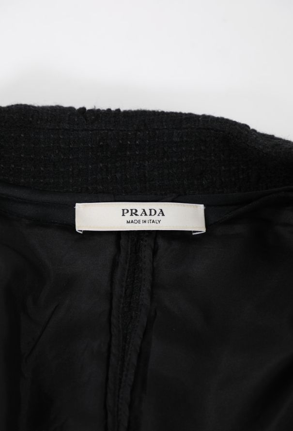 Prada Early 2000s Wool Tweed Blazer - 7