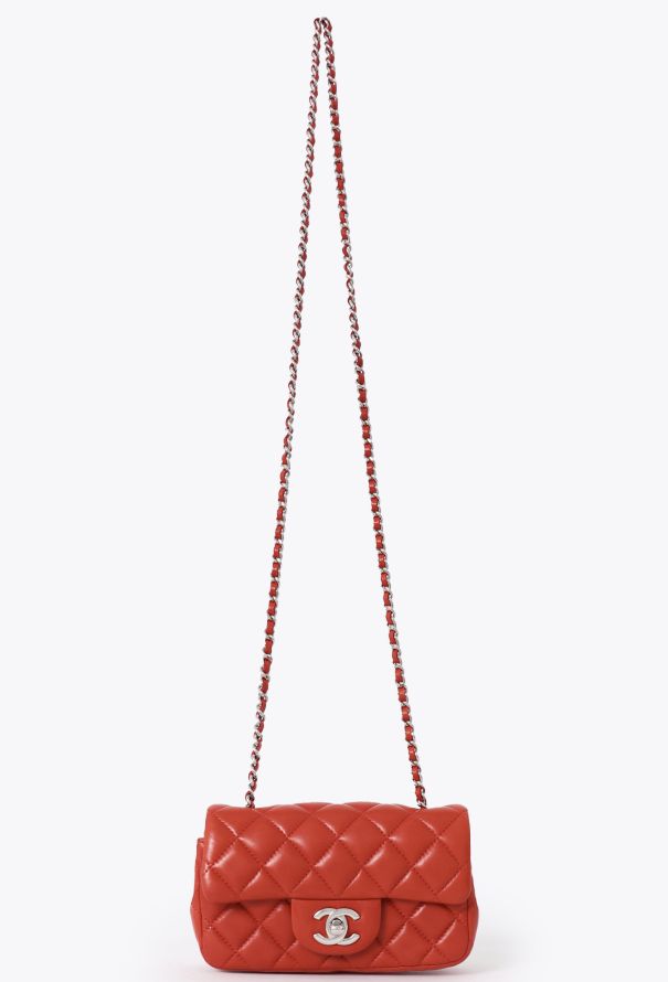 Chanel Red Mini Rectangular Timeless Bag - 1