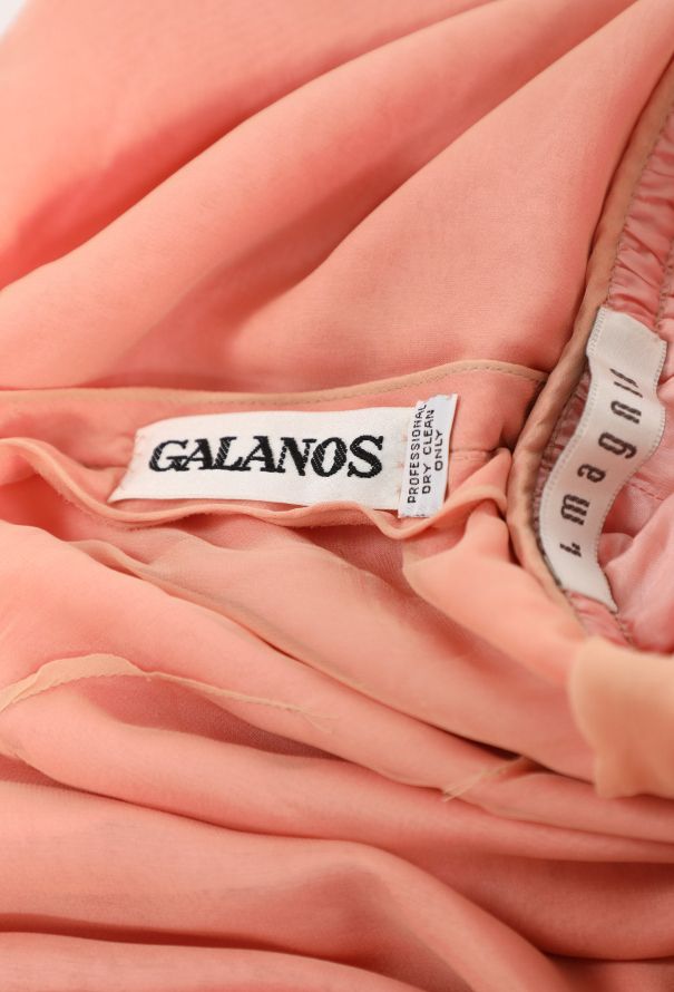 Galanos '70s Pleated Chiffon Gown - 5