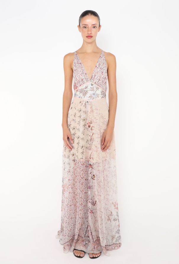 Etro S/S 2016 Open-Back Chiffon Gown - 1