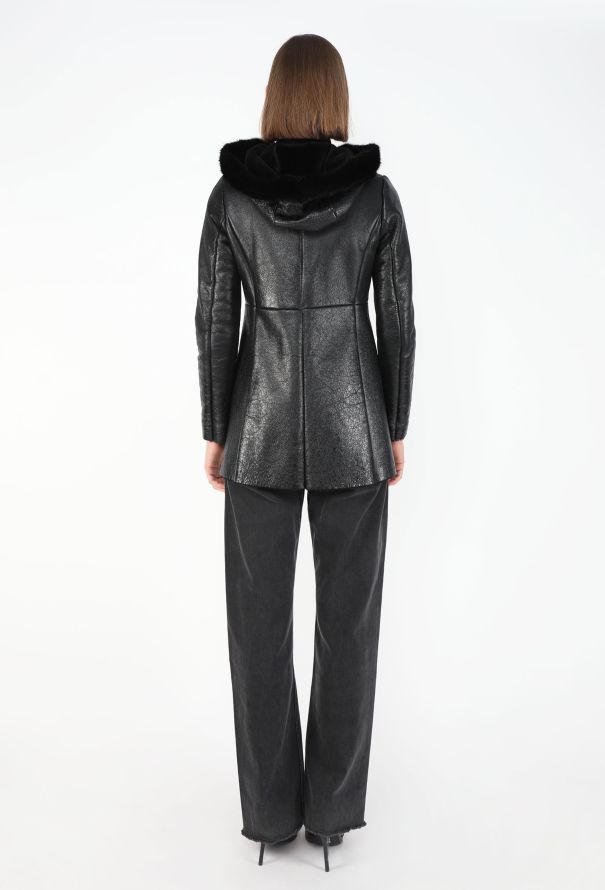 Shearling-Lined Mink Toggle Coat - Prada | ReSee