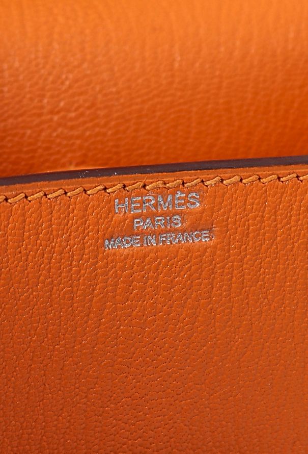Hermès Abricot Chèvre Mysore Cinhetic Bag - 12