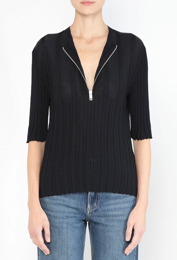Céline 2016 Ribbed Zip Top - 3 Céline 2016 Ribbed Zip Top - 3