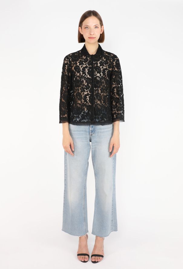 Prada Raschell Belted Lace Blouse, F/W 2008 - 4