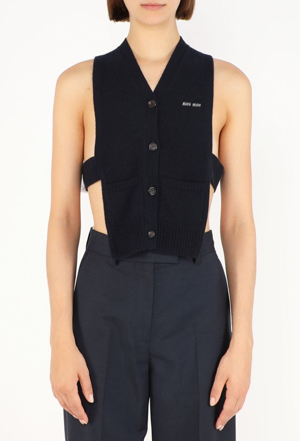 Miu Miu Cashmere Tablier Vest, S/S 2026 - 2