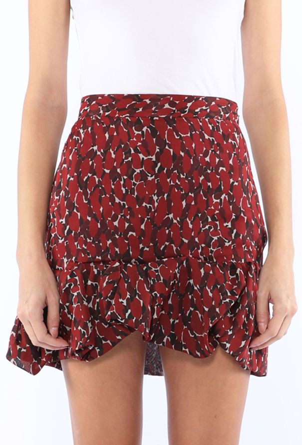 Saint Laurent Printed Ruffle Skirt, 2025 - 3