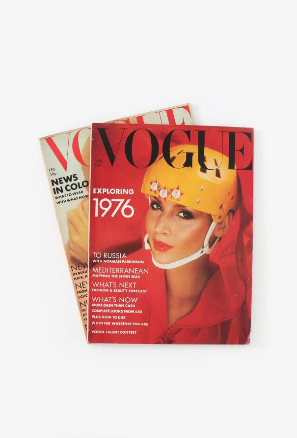 VOGUE UK 1976 David Bailey & Parkinson Cover Set - 3 VOGUE UK 1976 David Bailey & Parkinson Cover Set - 3