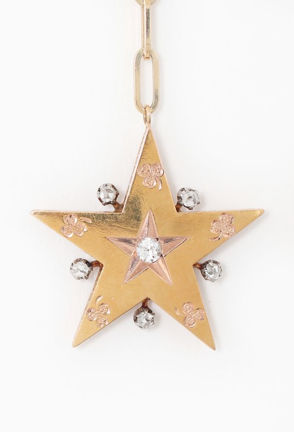 Vintage Fine Jewelry Antique 18k Gold, Silver & Diamond Star & Moon Earrings - 4 Vintage Fine Jewelry Antique 18k Gold, Silver & Diamond Star & Moon Earrings - 4