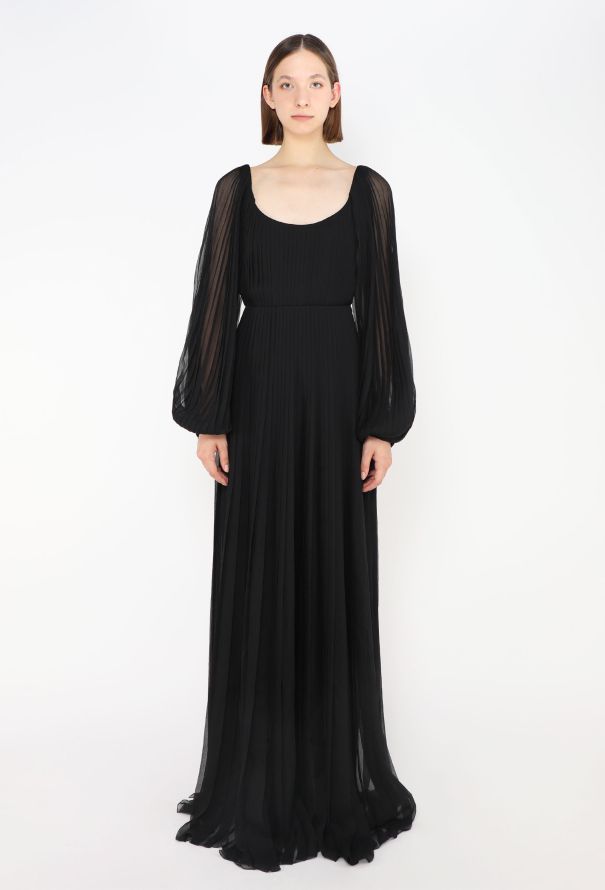 Dior S/S 2024 Pleated Chiffon Gown - 2