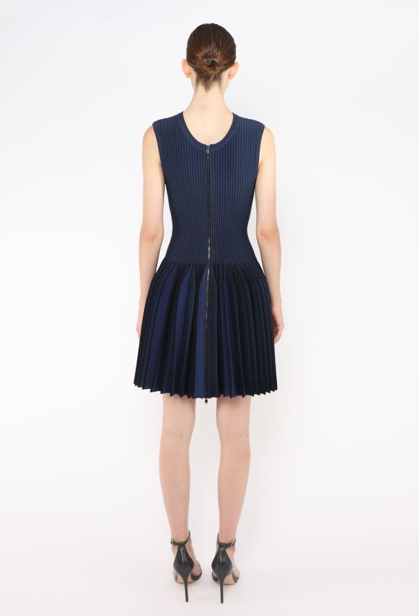 Alaïa Micro Pleated Skater Dress - 4