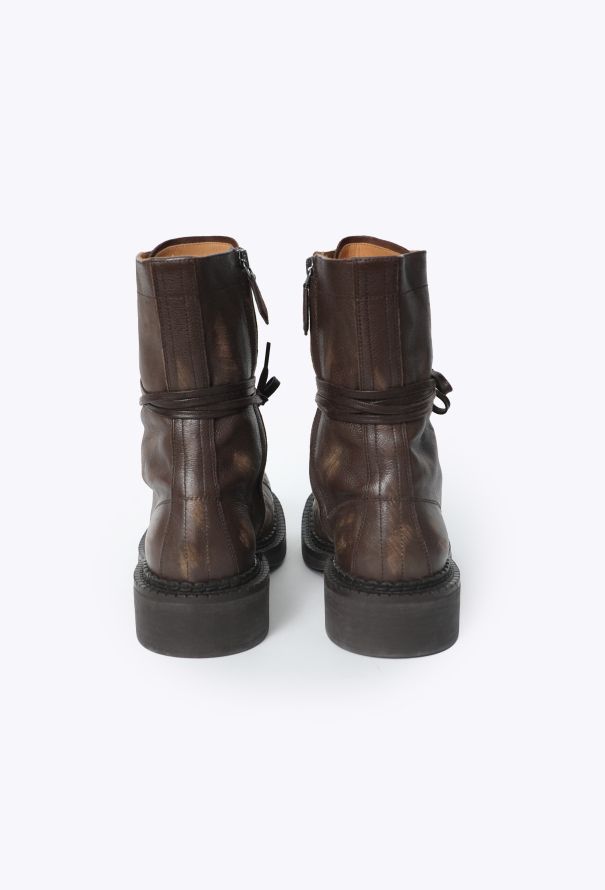 Miu Miu F/W 2024 Distressed Lace-Up Boots - 5