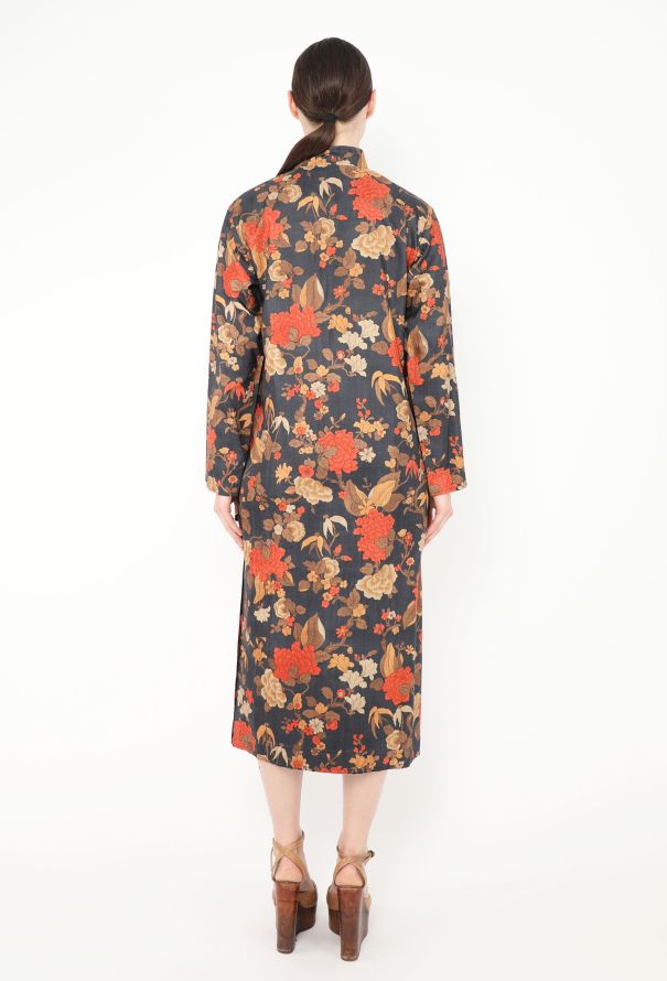 Saint Laurent ULTRA RARE F/W 1974 Dupion Silk Dress - 5