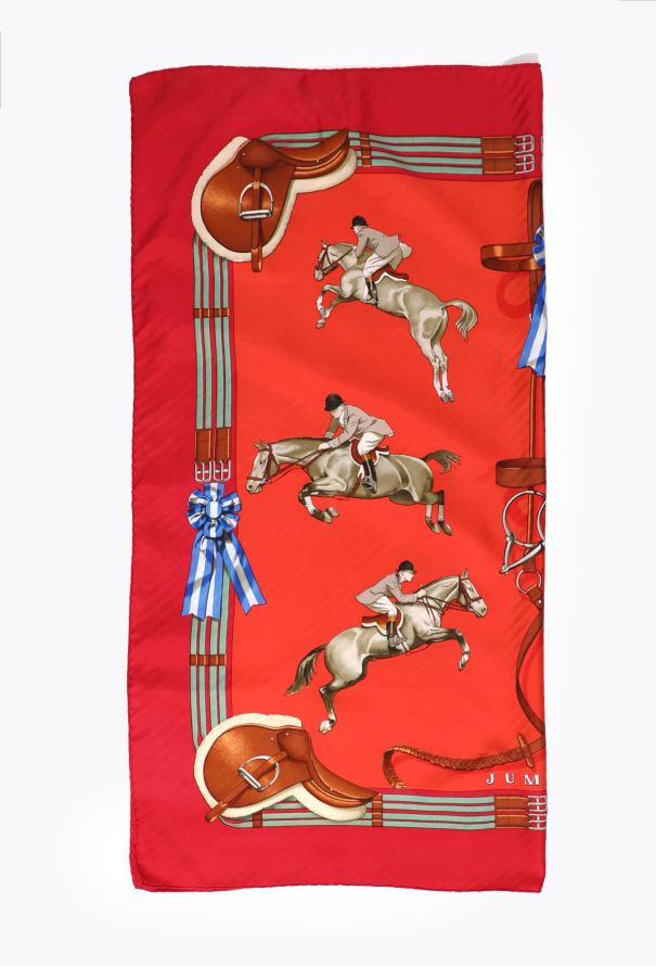 Hermès 1971 'Jumping' 90cm Silk Carré - 3