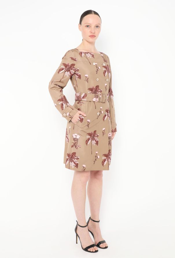 Prada Resort 2008 Belted Floral Dress - 4