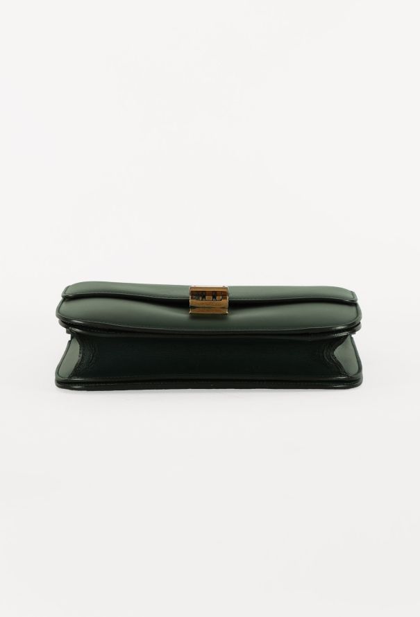 Céline Dark Green Classic Box Bag - 6